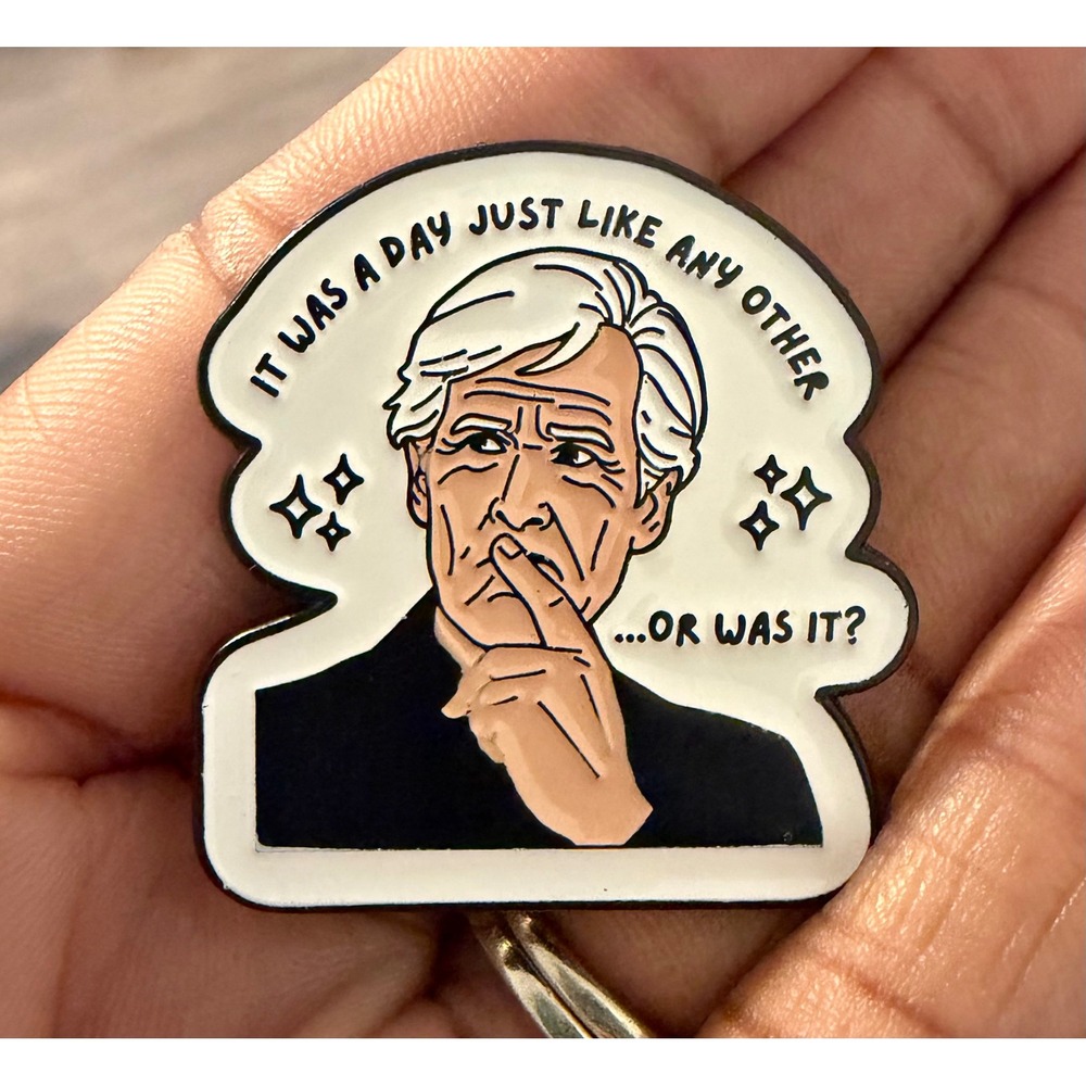 Keith Morrison Dateline NBC Enamel Pin True Crime Quote Pop Culture Lapel Pin